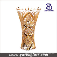 Golden Glass Flower Vase (GB1508GW-1/D)